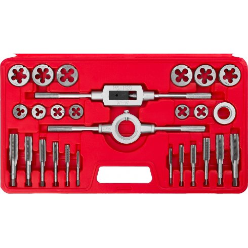 Набор метчиков и плашек Зубр Мастер 28123-H27