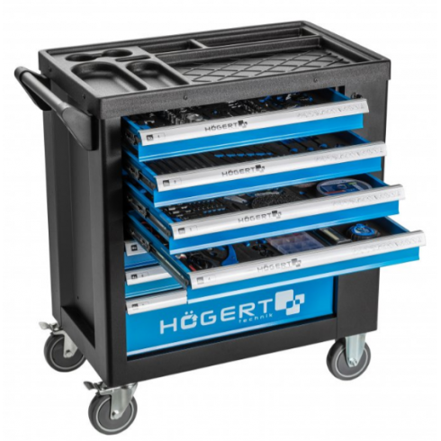 Тележка инструментальная Hoegert HT7G050 с набором инструментов