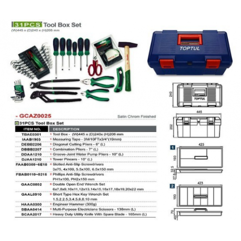 Ящик для инструментов TopTul GCAZ0025