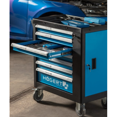 Тележка инструментальная Hoegert HT7G050 с набором инструментов