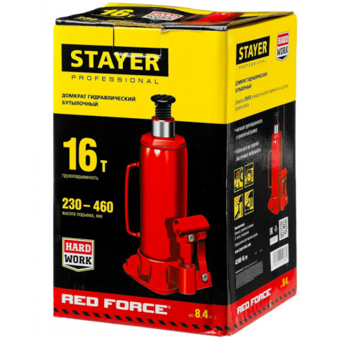 Домкрат бутылочный Stayer Red Force 43160-16_z01