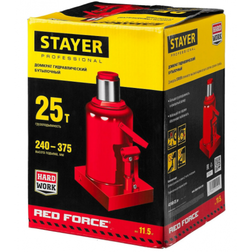 Домкрат бутылочный Stayer Red Force 43160-25_z01