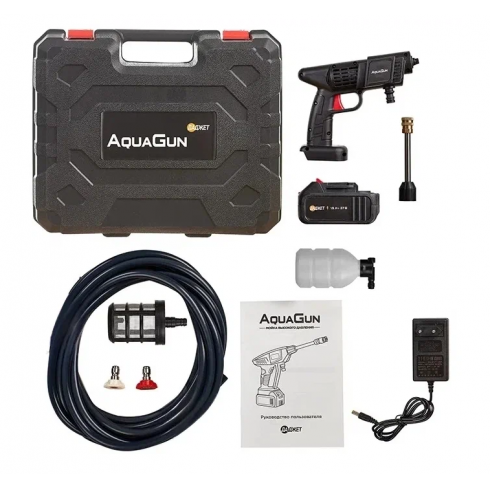 Мойка высокого давления аккумуляторная Даджет AquaGun KIT FB0753