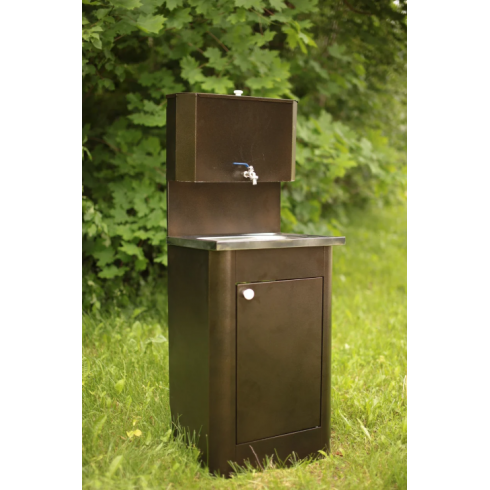 Умывальник Метлес без ЭВН 15 л античная бронза (раковина 50х50)