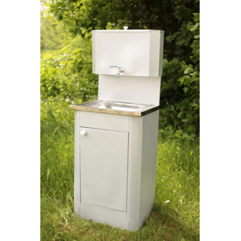 Умывальник Метлес без ЭВН 15 л белое золото (раковина 50х50)