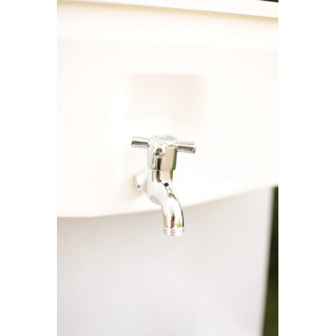 Умывальник Метлес без ЭВН 15 л белое золото (раковина 50х50)