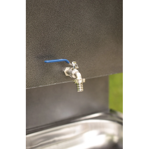 Умывальник Метлес без ЭВН 15 л античное серебро (раковина 50х50)