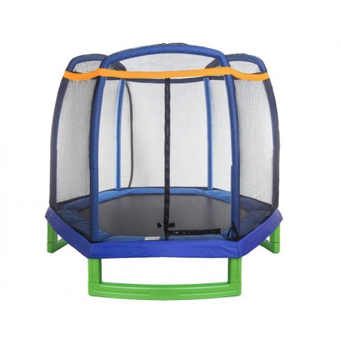 Батут Atlas Sport 210 см с внешней сеткой без лестницы Blue