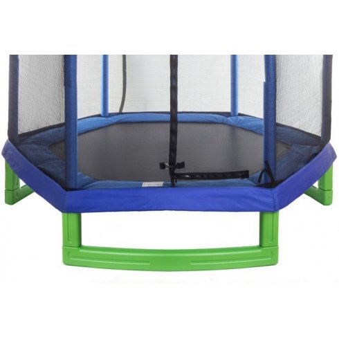 Батут Atlas Sport 210 см с внешней сеткой без лестницы Blue