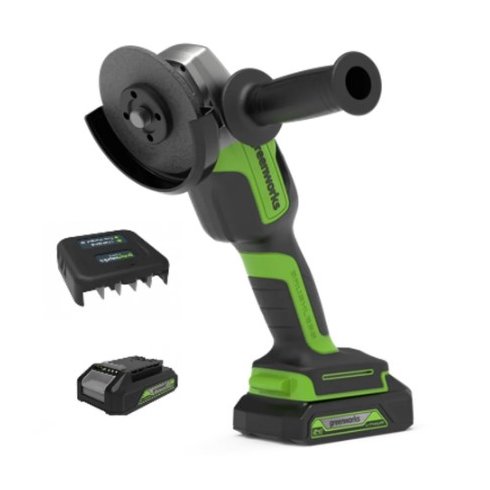 Угловая шлифмашина аккумуляторная GreenWorks GD24AGK4 (3200207UB)