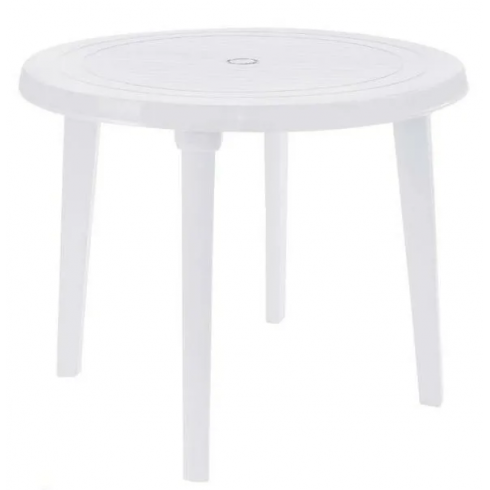 Стол пластиковый круглый Беларусь (белый)