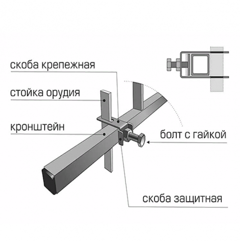 Балка для окучников ВРМЗ 00.05.10.00.00-01