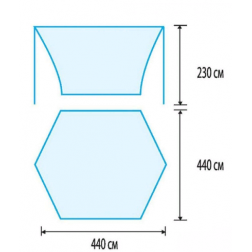 Тент со стойками Tramp Lite Tent / TLT-036 (синий)