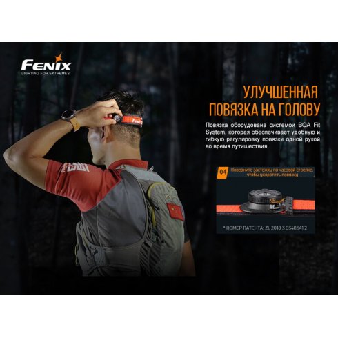 Фонарь Fenix Light HM65R-T (черный)