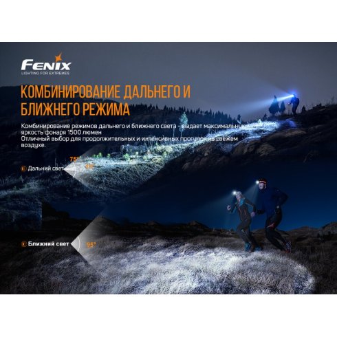 Фонарь Fenix Light HM65R-T (черный)