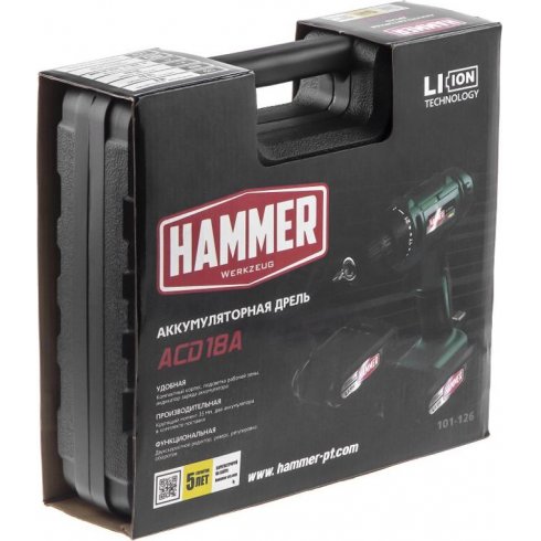 Дрель-шуруповерт Hammer ACD18A
