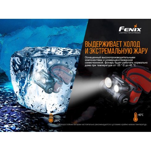 Фонарь Fenix Light HM65R-T (черный)