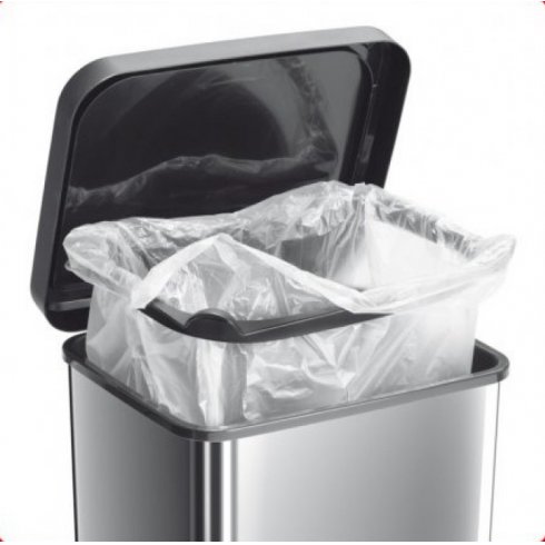 Контейнер для мусора Rotho Paso 20 л (серебристый)