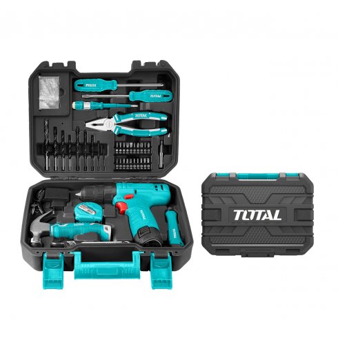 Дрель-шуруповерт с набором инструмента TOTAL THKTHP10812