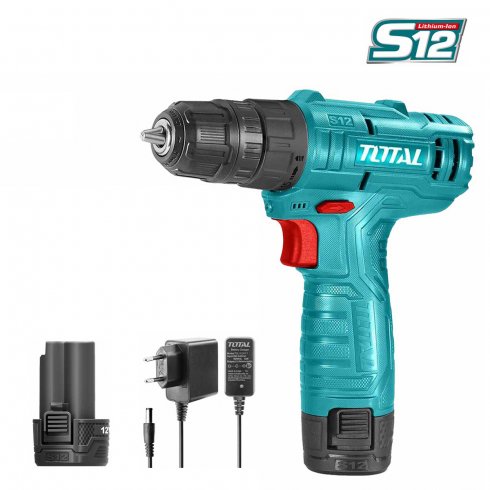 Дрель-шуруповерт с набором инструмента TOTAL THKTHP10812