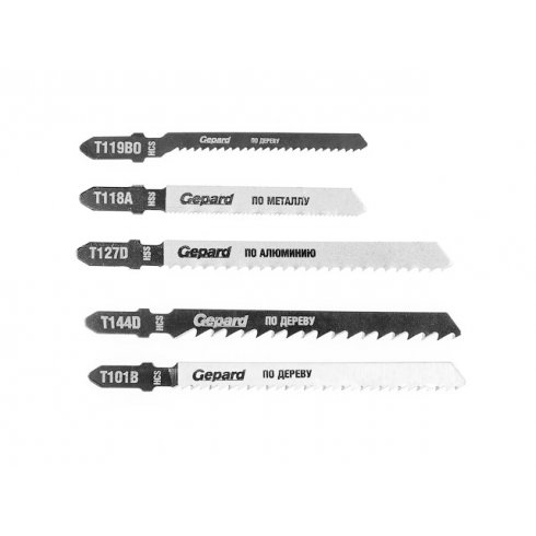 Набор пилок для лобзика Gepard GP0600-5