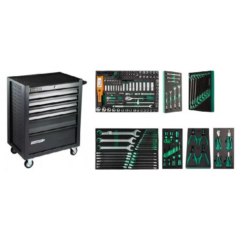 Тележка инструментальная с инструментом Garwin Pro Standart EQ-000064 (199 пр.)