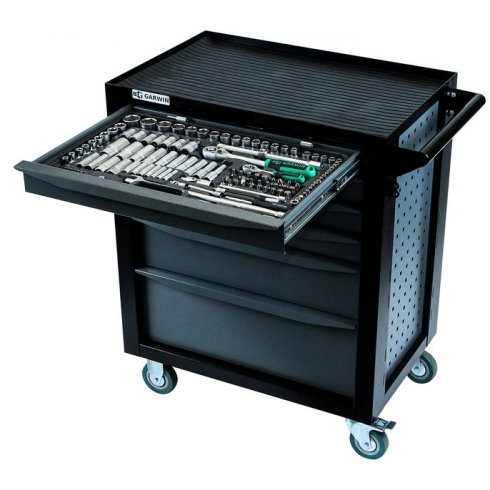 Тележка инструментальная с инструментом в кейсе Garwin Pro Standart EQ-000012 (169 пр.)