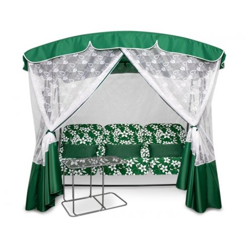 Качели садовые Arno-Werk Элегант Премиум со столиком (зеленый)