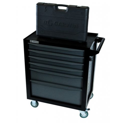 Тележка инструментальная с инструментом в кейсе Garwin Pro Standart EQ-000012-7-G (169 пр.)