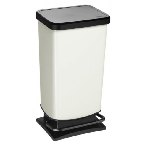 Контейнер для мусора Rotho Paso 40 л (черный/белый)