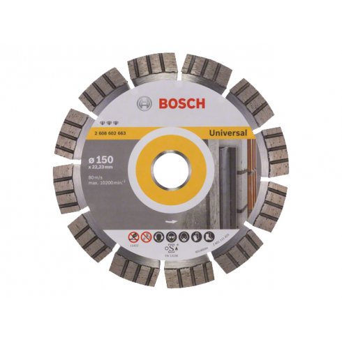 Алмазный круг Bosch 150х22,23мм универсальный Best (2608602663)