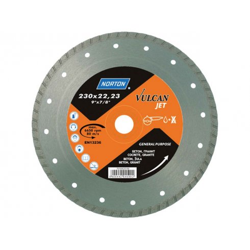 Алмазный круг Turbo VULCAN JET NORTON 180х22.2 мм по кирпичу (70184625187)