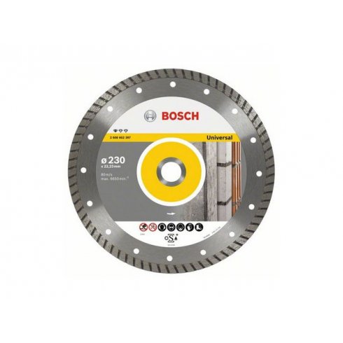 Алмазный круг Bosch 230х22,23мм универсальный Professional Turbo (2608602397)