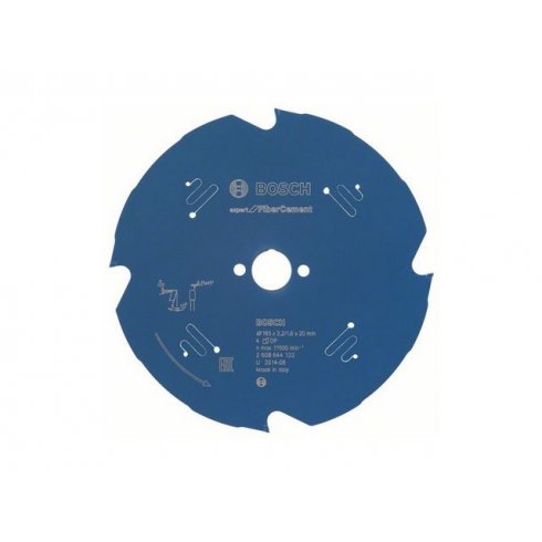 Диск пильный Bosch 165х20 мм 4 зуб. по фиброцементу (твердоспл. зуб) (2608644122)