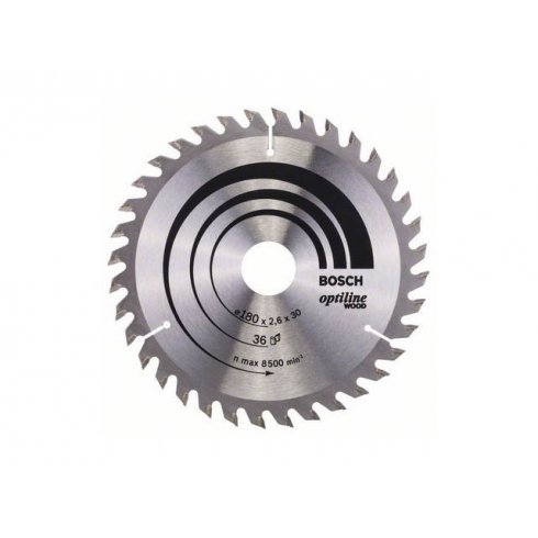 Диск пильный Bosch 180х30 мм 36 зуб. по дереву (твердоспл. зуб) (2608640609)