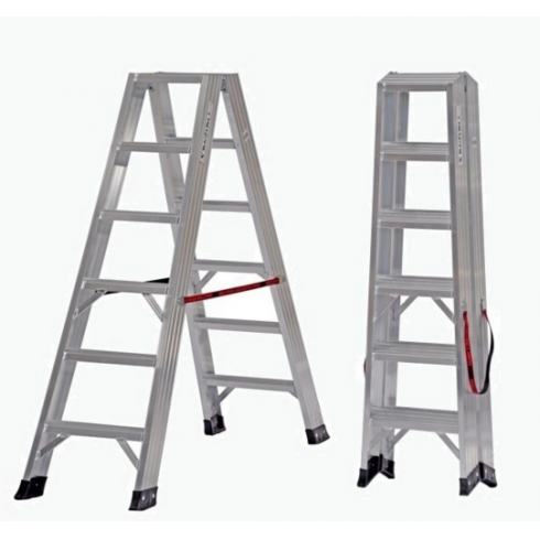 Стремянка алюминиевая двухсторонняя Cagsan EVR2