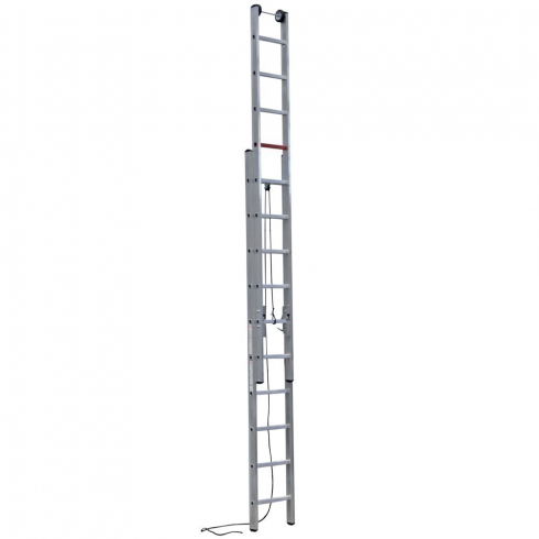 Лестница двухсекционная Cagsan M1006 (с тросом)