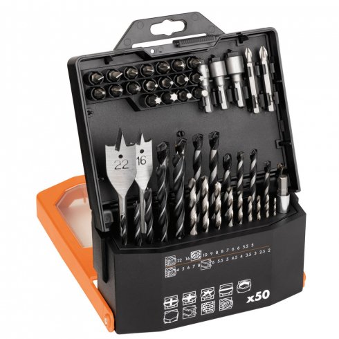 Набор оснастки для шуруповёрта AEG 4932430411 (50 предметов)