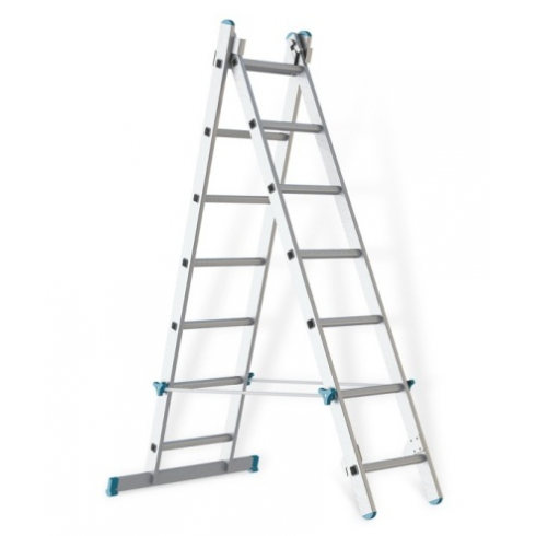 Лестница Sarayli двухсекционная промышленная 1216 (капроновая стропа)