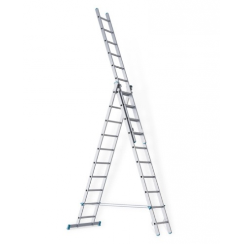 Лестница Sarayli трехсекционная промышленная 1316 (капроновая стропа)