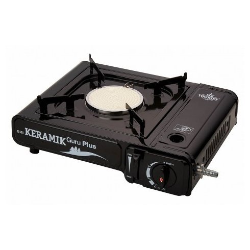 Газовая портативная плита Турист Keramic Guru Plus TS-201 (с переходником)