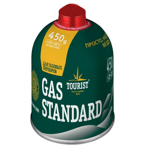 Газовый баллон Турист Gas Standart 450 g (резьбовой)