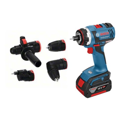 Аккумуляторная дрель-шуруповерт BOSCH GSR 18 V-EC FC2 L-BOXX + насадки (06019E1100)
