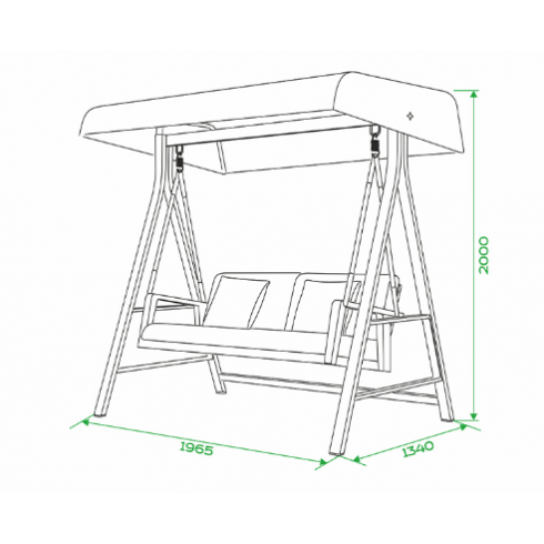 Качели садовые Outdoor Бали OUT-0030 (графит)