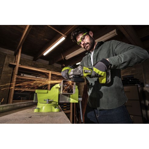 Угловая шлифмашина Ryobi One+ RAG18X-0 (без АКБ)