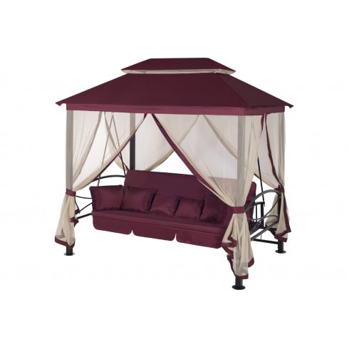 Качели садовые Удачная мебель Пальмира (винный)