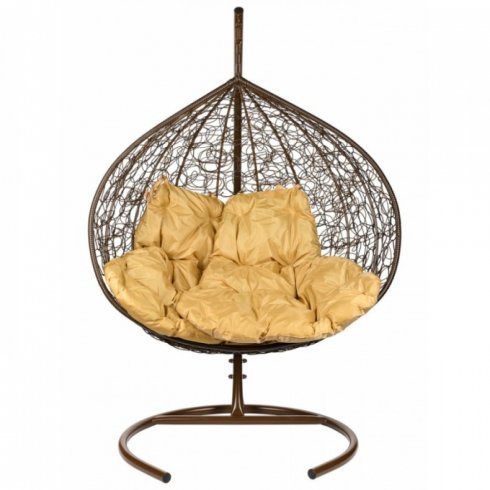 Кресло подвесное BiGarden Gemini Brown (бежевая подушка)