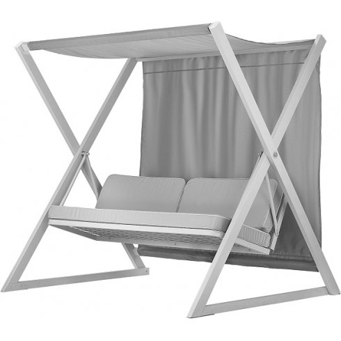 Качели садовые ПИК Сакура 004 (серебро/светло-серый/серый)