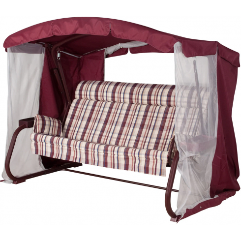 Качели садовые Удачная мебель Мерида Премиум (винный 335)