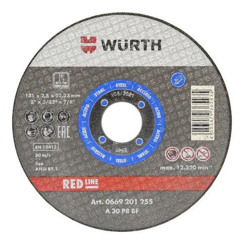 Круг отрезной Wurth Red Line d 230х2.0 мм